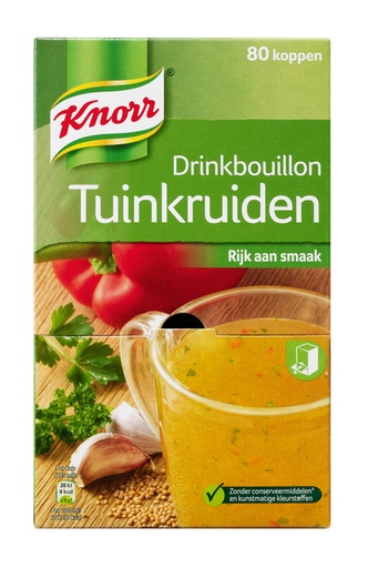 [891147] Bouillon à boire Knorr aux herbes 80 pièces