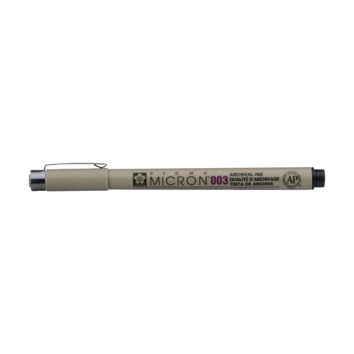 [1000051] Fineliner Sakura Pigma Micron 003 0.15mm zwart