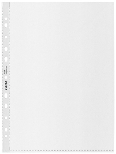 [1000309] Pochette Leitz Recycle A4 11 perforations PP 0,10mm transparent 25 pièces