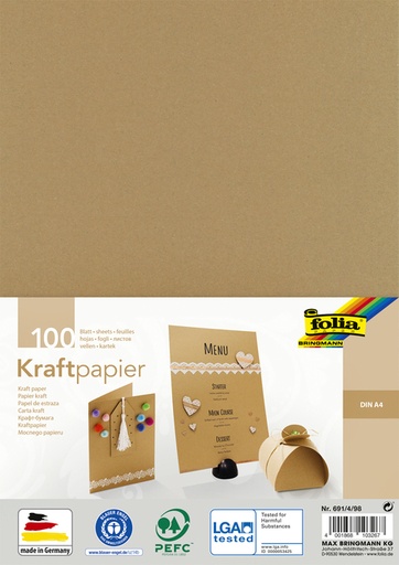 [1000294] Papier kraft Folia DIN A4 120g