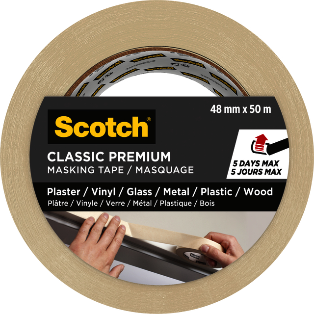 Afplaktape Scotch Premium Classic 48mmx50m beige