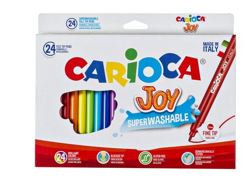 [1386810] Viltstift Carioca Joy assorti set à 24 stuks
