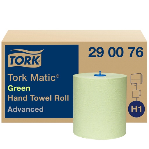 [1386624] Handdoekrol Tork H1 Matic Advanced 2-laags 150m groen 290076
