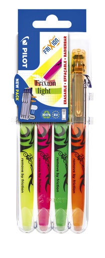 [1000151] Markeerstift Pilot friXion assorti Set2Go à 4 stuks