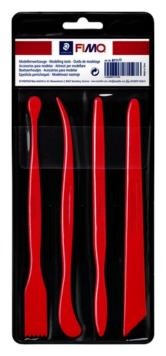 [1386967] Outils de modelage Fimo Staedtler en plastique blister 4 pièces