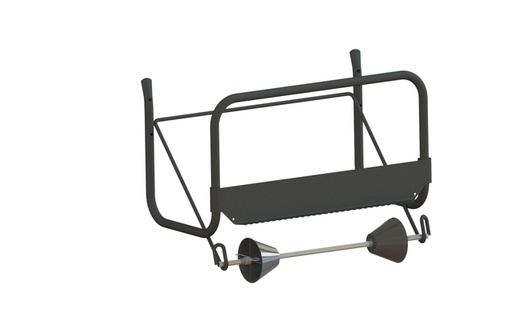 [1386983] Ditributeur rouleau papier d'essuyage Euro Products M1 438304 mural noir