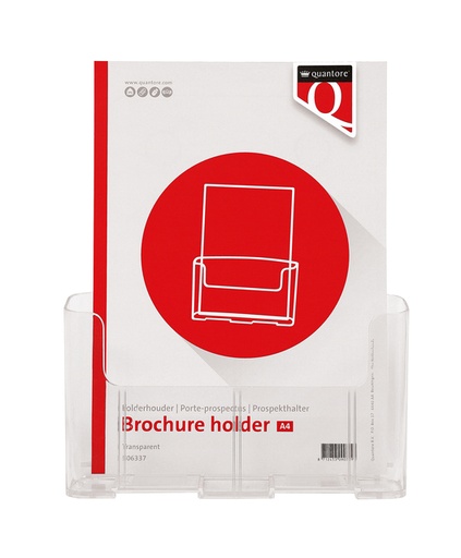 [506337] Porte-brochures Quantore A4 transparent