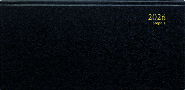 Agenda 2026 Brepols Breprint Lima 14 mois 7 jours/2 pages noir
