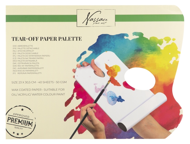 Palette détachable Nassau Fine Art bloc 40 feuilles