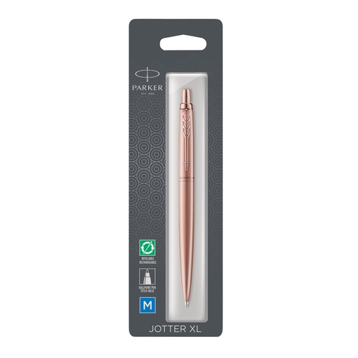 [1000258] Balpen Parker Jotter XL Monochrome pink gold medium blister à 1 stuk