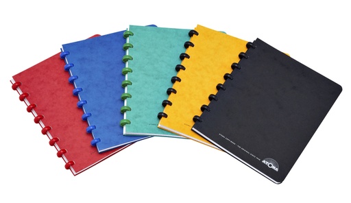 [1386913] Cahier Atoma A5 carreau 4x8mm 144 pages 90g carton assorti