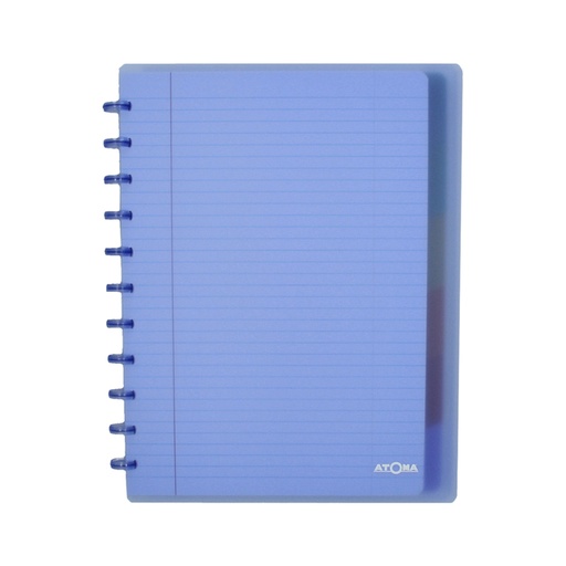 [1386917] Cahier Atoma A4+ carreau 5mm 120 pages 90g PP transparent assorti