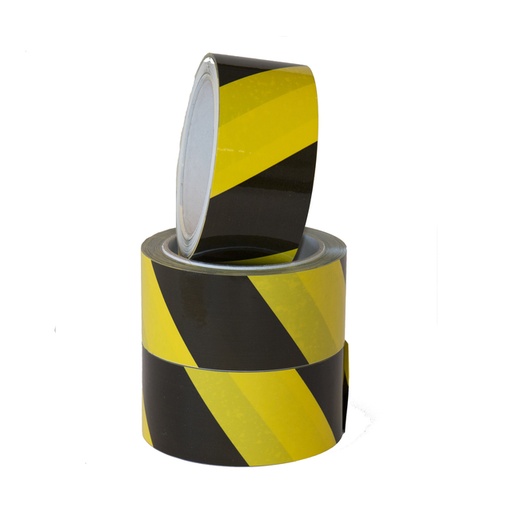[1386366] Ruban de signalisation IEZZY 500mmx66m noir/jaune
