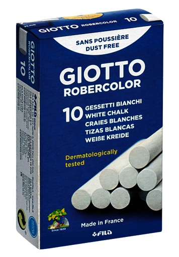 [1386474] Craie tableau noir Giotto blanche boîte 10 pièces