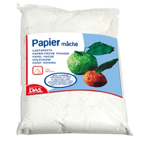 [1386477] Papier mâché DAS sachet poudre 1 kg blanc