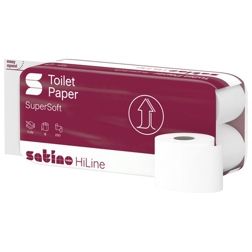 [1386032] Toiletpapier Satino MT1 Prestige 3-laags 8 rollen à 250 vel wit 071340