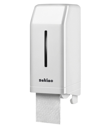 [1386040] Toiletpapierdispenser Satino JT3 systeemrol duo wit 332540