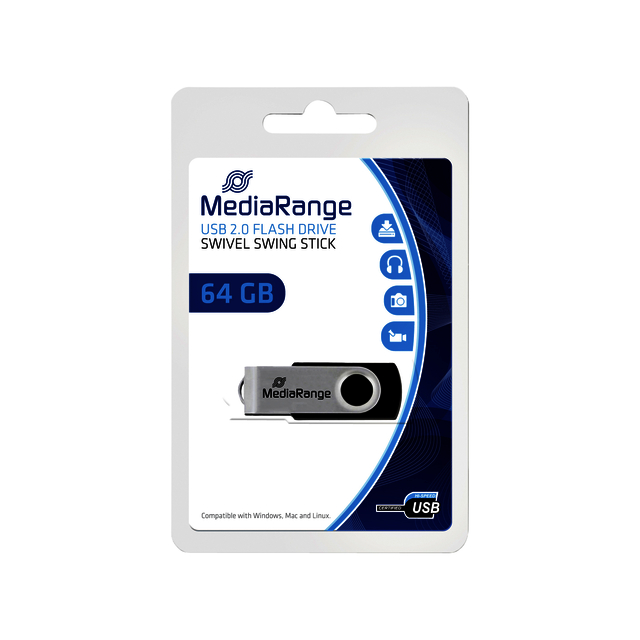 USB-stick 2.0 MediaRange 64GB