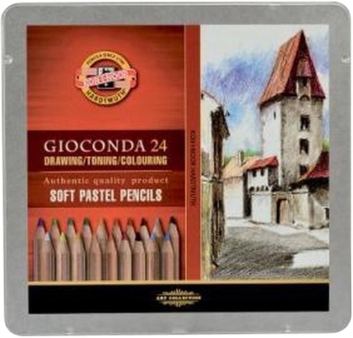 [1387929] Crayon pastel Koh-I-Noor gioconda 24 pièces assorti