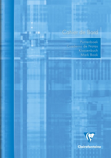 [1388333] Puntenboek leraren Clairefontaine A4 72 pagina's 110gr meertalig assorti