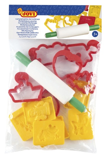 [1386291] Moule à pâte à modeler Jovi assorti 13 pièces
