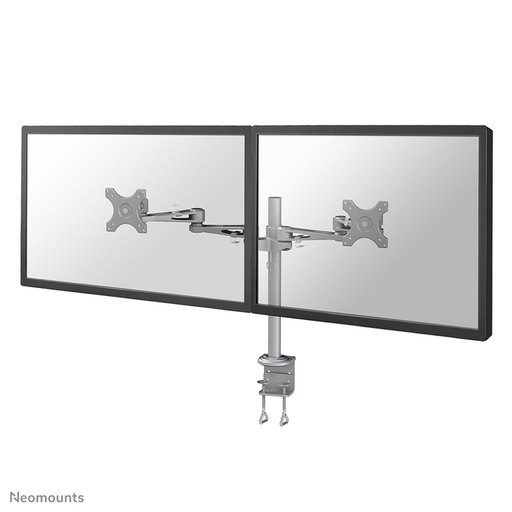 [418503] Support écran Neomounts D935D 2x 10-27" avec pince argent