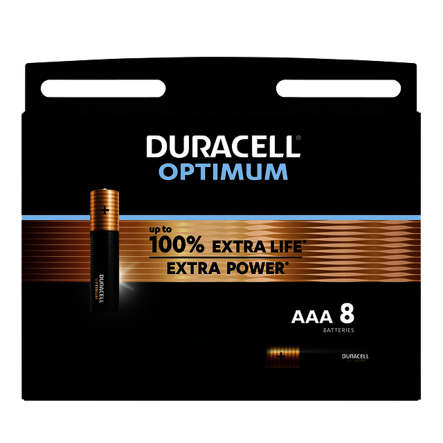 Pile Duracell Optimum 100% 8x AAA