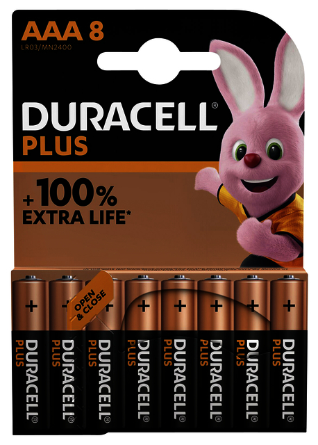 Pile Duracell Plus 8x AAA