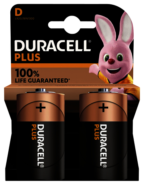 Pile Duracell Plus 2x D