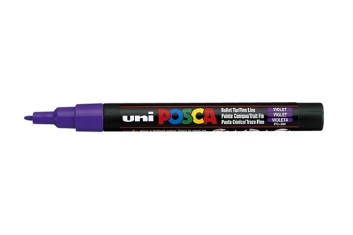 [1386145] Marqueur peinture Posca PC3M Fin violet