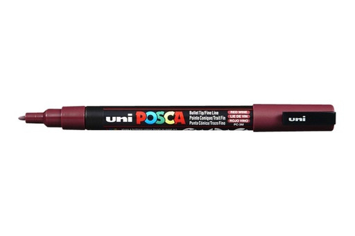 [1386147] Marqueur peinture Posca PC3M Fin lie de vin