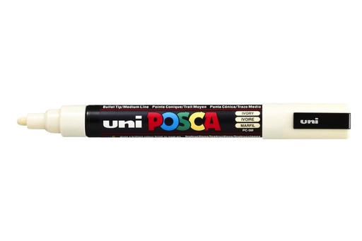 [1386154] Marqueur peinture Posca PC5M Medium ivoire