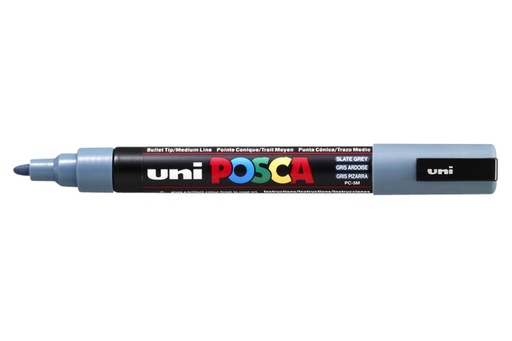 [1386156] Paintmarker Uni POSCA PC5M medium leisteengrijs