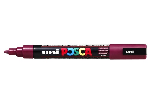 [1386179] Marqueur peinture Posca PC5M Medium lie de vin
