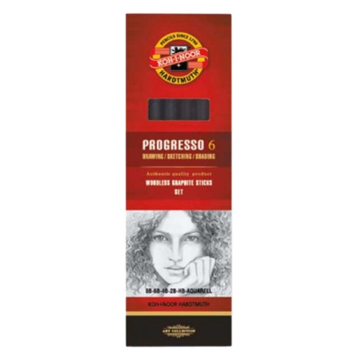 [1387967] Crayon graphite Koh-I-Noor Progresso 8915 HB 8B + aqua