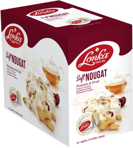 [1388618] Nougat Lonka Cacahuète fruit boîte 214 pièces