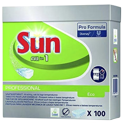 [1388678] Tablette lave-vaisselle Sun Pro Formula All-in-one Eco 100 pièces