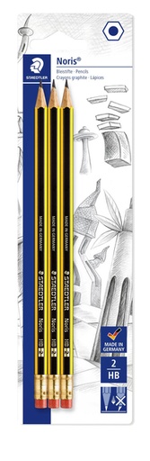 [1388355] Potlood Staedtler Noris HB blister à 3 stuks
