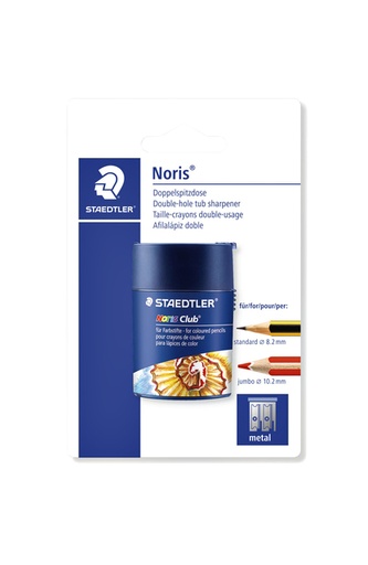 [1388357] Taille-crayon Staedtler Noris Double avec réservoir blister