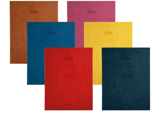 [1388530] Agenda 2026 Brepols Optivision Lucca 7jours/2pages assorti