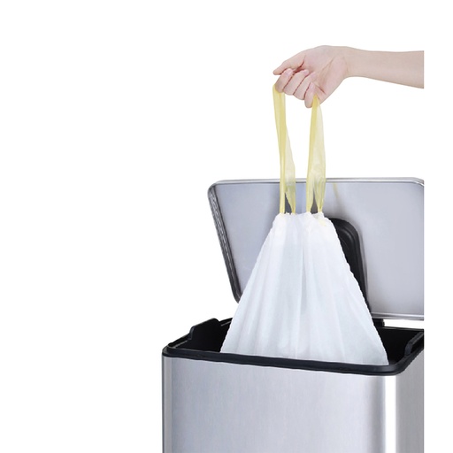 [1388742] Afvalzak EKO MDPE type B met trekband 40x45cm 7-9L wit rol à 25 stuks
