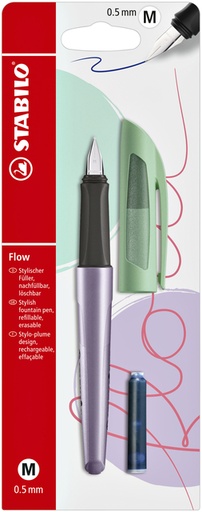 [1388672] Vulpen STABILO Flow cosmetic medium fresh lavender blister à 1 stuk
