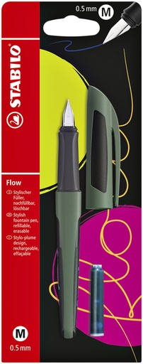 [1388676] Vulpen STABILO Flow sporty medium forest blister à 1 stuk