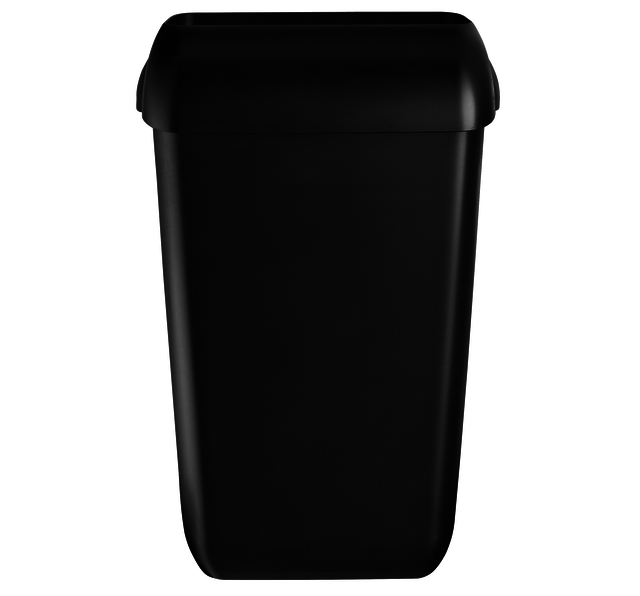 Afvalbak Euro kunststof 23 liter zwart