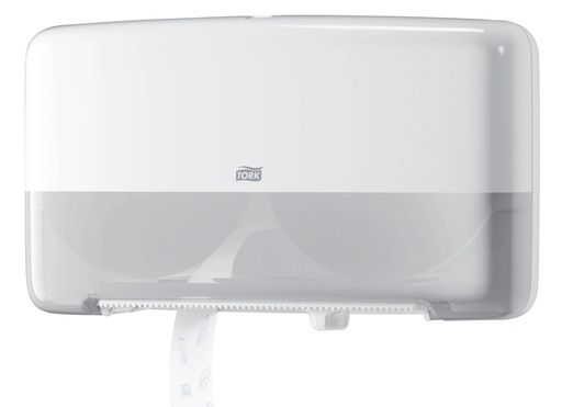 [1391543] Distributeur papier toilette Tork T2 Elevation Mini Jumbo Duo 555500 blanc