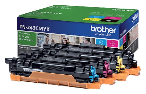 [412853] Toner Brother TN-243 noir + 3 couleurs