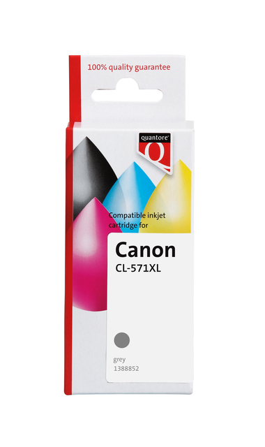 Cartouche d''encre Quantore alternative pour Canon CLI-571XL gris