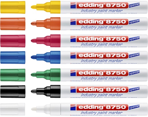 [1389000] Paintmarker edding 8750 industrie 2-4mm wit