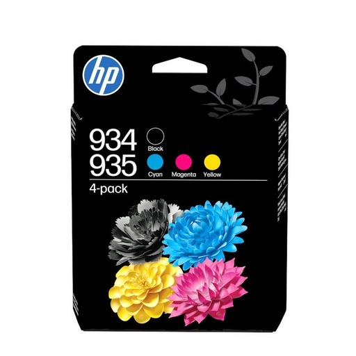 [1391589] Inktcartridge HP 6ZC72AE 934/935 zwart + 3 kleuren