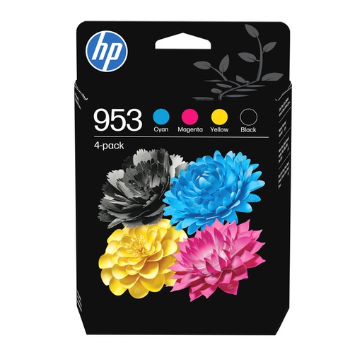 [1391590] Cartouche d'encre HP 6ZC69AE 953 noir + 3 couleurs